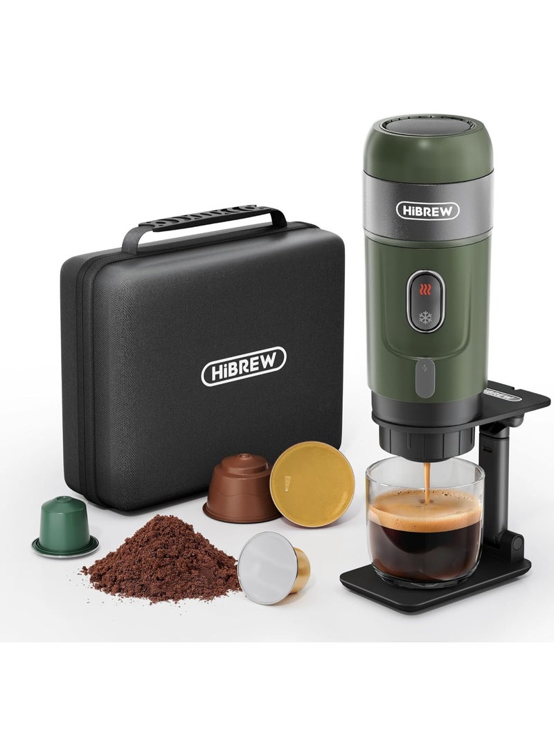 هيبرو ماكينة قهوة محمولة 3 في 1 من HiBREW H4B، ماكينة إسبريسو 12 فولت، متوافقة مع نسبريسو ودولتشي والقهوة المطحونة - Image 3